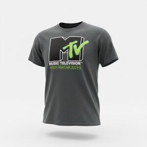 MTV Gray and Green Kids T-Shirt